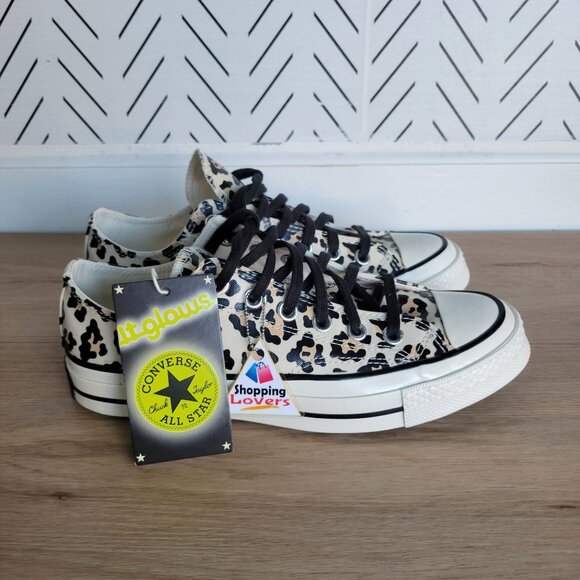 ⭐Chuck 70 Glow-In-The-Dark Leopard Animal Print Sz 6 Men Shoes Sneaker A15033C⭐ - Picture 1 of 11